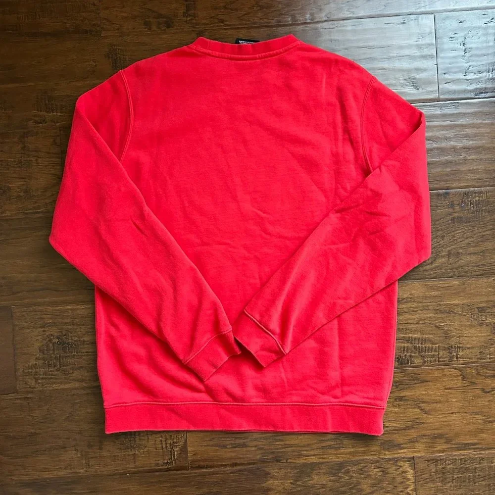 Nike red crewneck sweatshirt mens size Large L - Picture 4 of 4